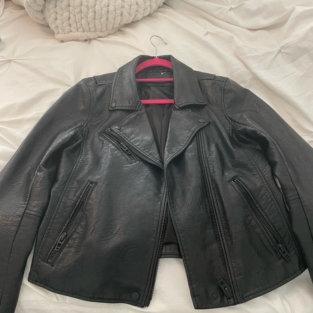 Faux leather jacket